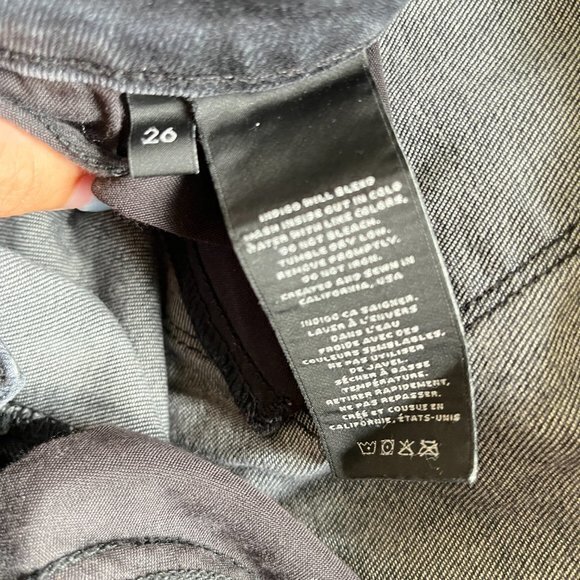 J Brand Selena Cropped Boot-Cut Jeans, Anthracite Black Womens Size 26‎ - Picture 7 of 9